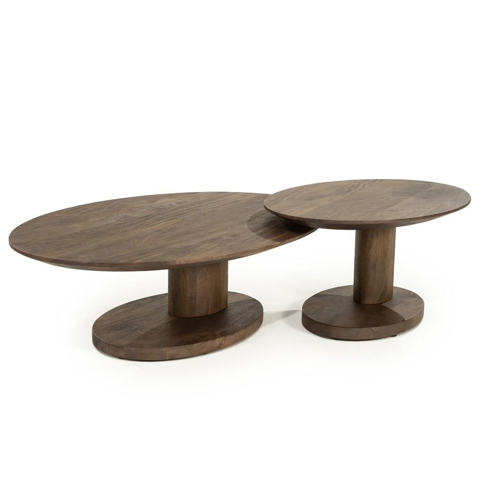 COFFEE TABLE NOVIA SMALL LIGHT BROWN 90X60X35CM - Image 2