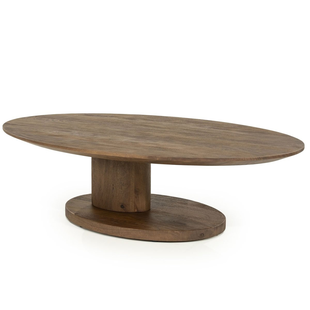 COFFEE TABLE NOVIA LARGE LIGHT BROWN 120X80X30CM - Image 3