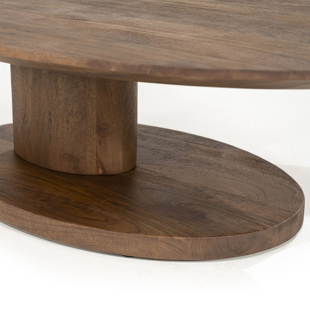 COFFEE TABLE NOVIA LARGE LIGHT BROWN 120X80X30CM - Image 4