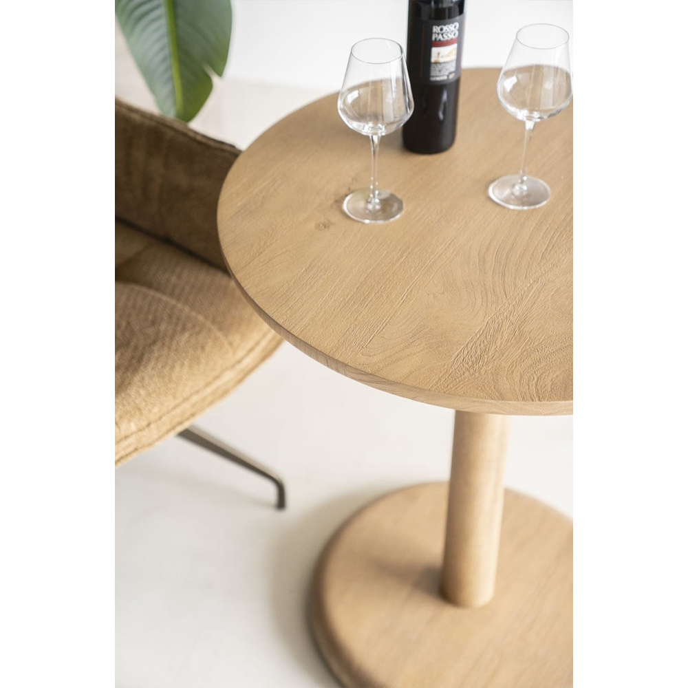 BISTRO TABLE FLORENT ROUND NATURAL 70X70X76CM - Image 4