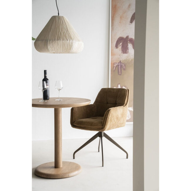 BISTRO TABLE FLORENT ROUND NATURAL 70X70X76CM - Image 5