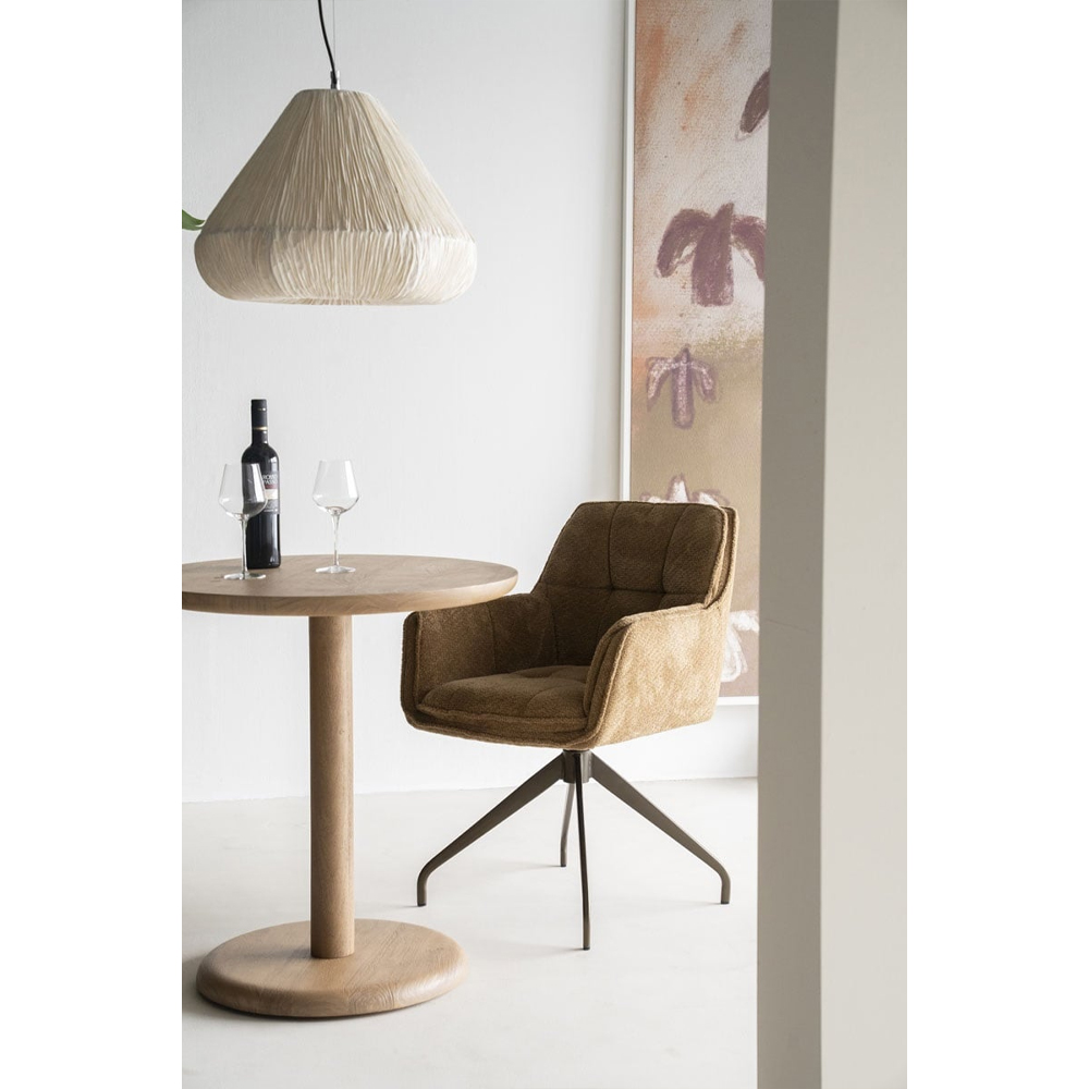BISTRO TABLE FLORENT ROUND NATURAL 70X70X76CM - Image 5