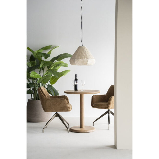 BISTRO TABLE FLORENT ROUND NATURAL 70X70X76CM - Image 6