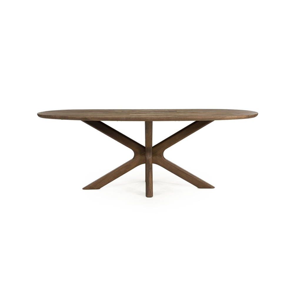 DINING TABLE TYCHO LIGHT BROWN 210X110X77CM