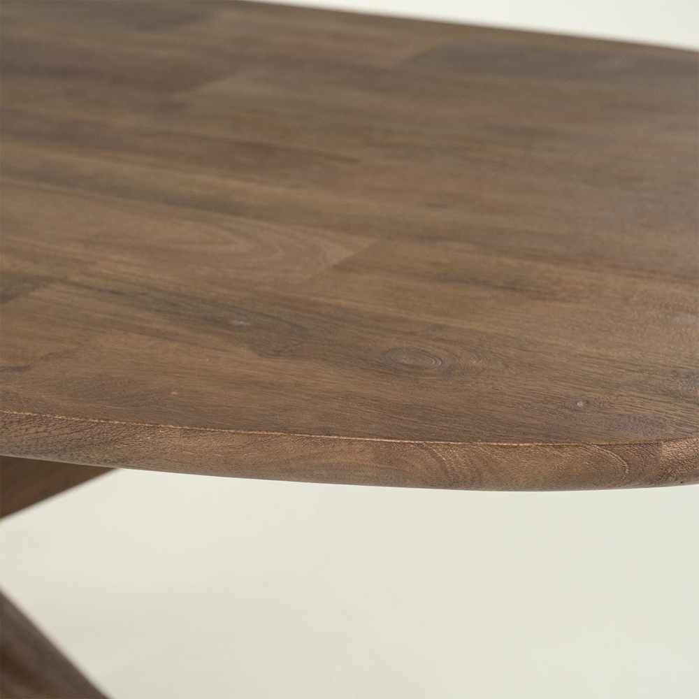 DINING TABLE TYCHO LIGHT BROWN 260X110X77CM - Image 3