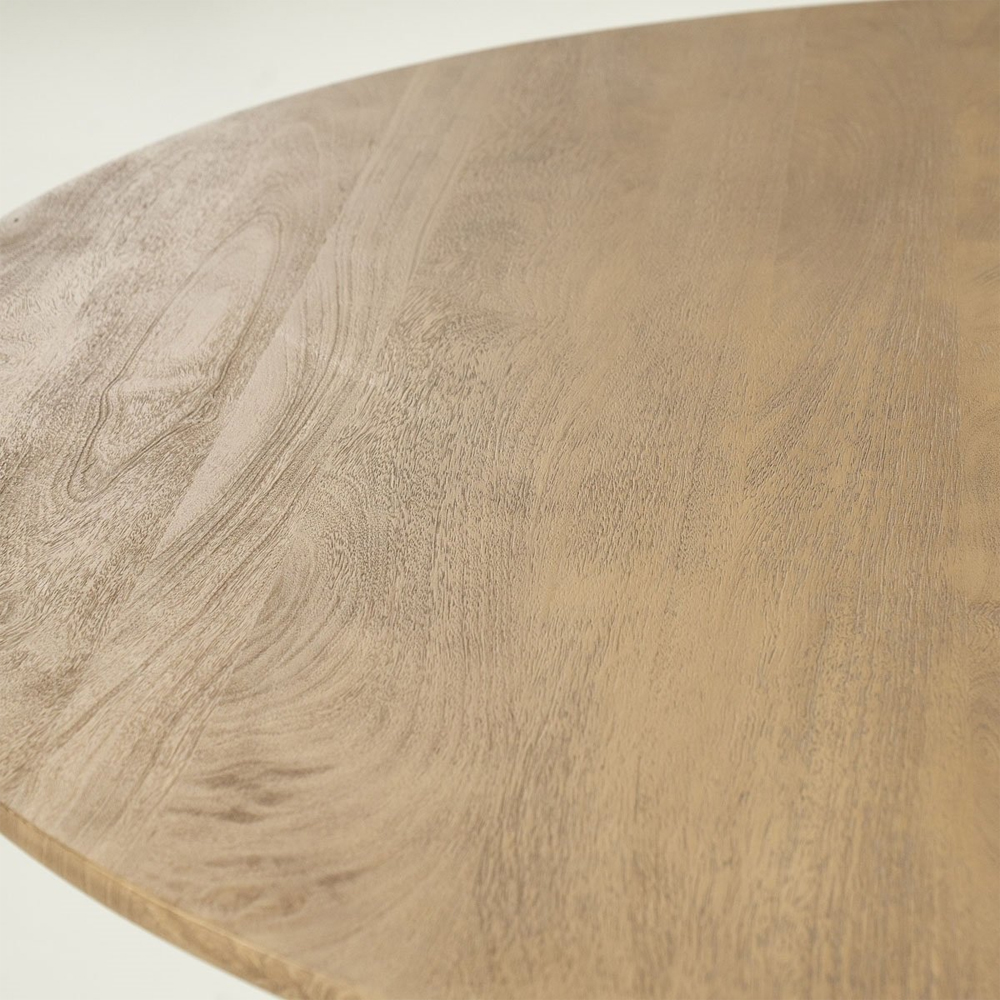 DINING TABLE TYCHO NATURAL 150X150X77CM - Image 2