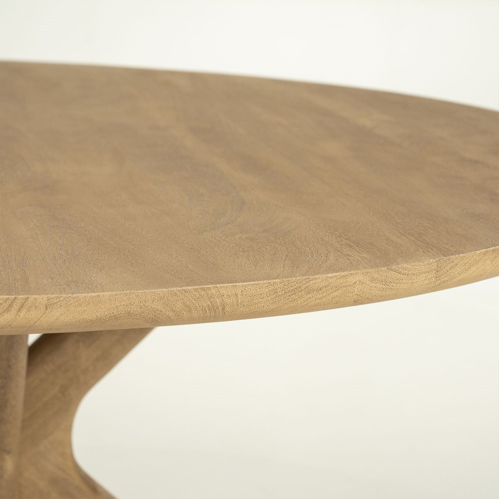 DINING TABLE TYCHO NATURAL 150X150X77CM - Image 3