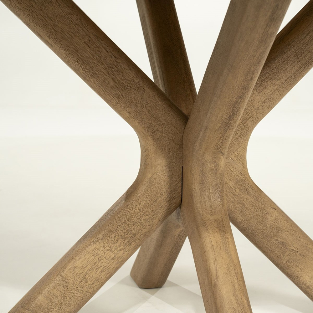 DINING TABLE TYCHO NATURAL 150X150X77CM - Image 4