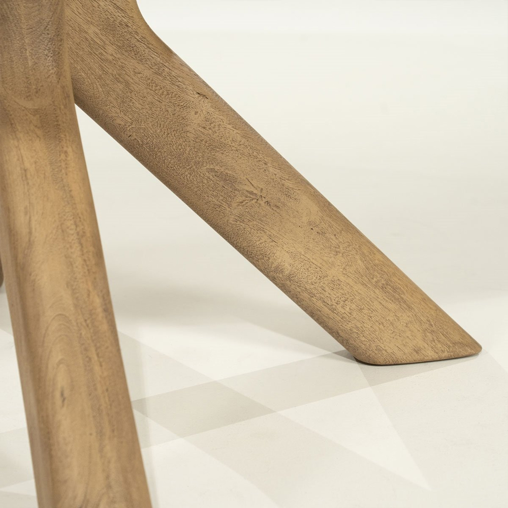 DINING TABLE TYCHO NATURAL 150X150X77CM - Image 5