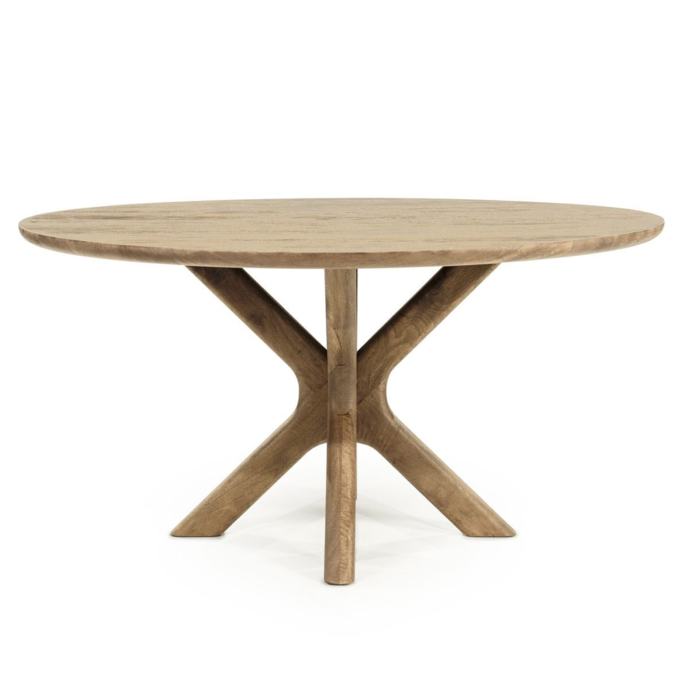 DINING TABLE TYCHO NATURAL 150X150X77CM