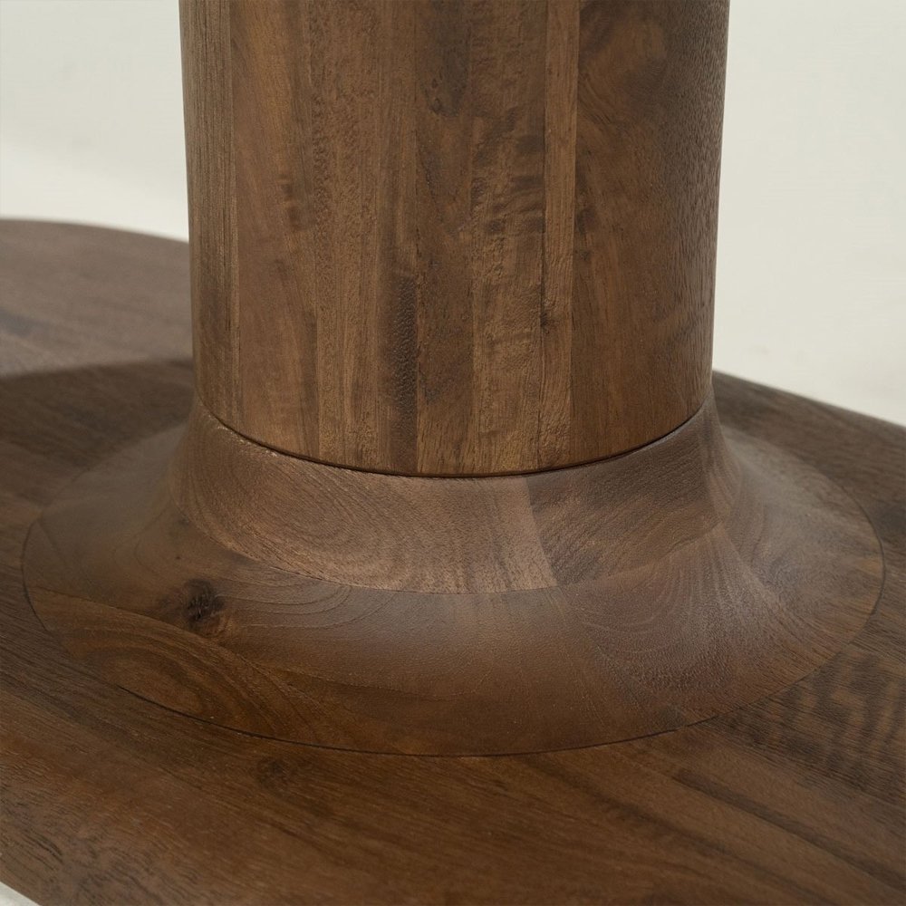 DINING TABLE COCO LIGHT BROWN 180X110X77CM - Image 2