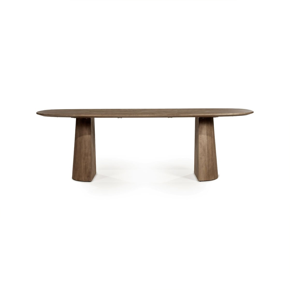 DINING TABLE LUNE LIGHT BROWN 240X105X77CM