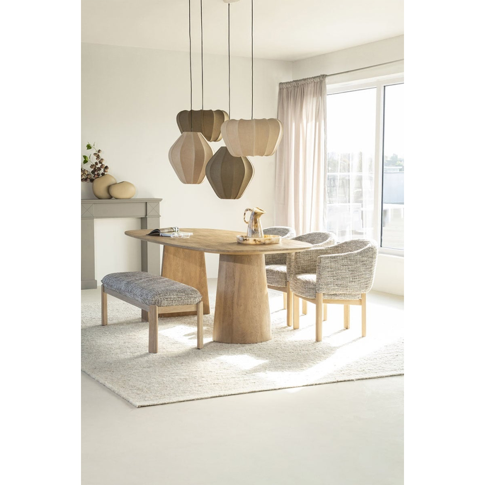 DINING TABLE LUNE NATURAL 300X105X77CM - Image 4