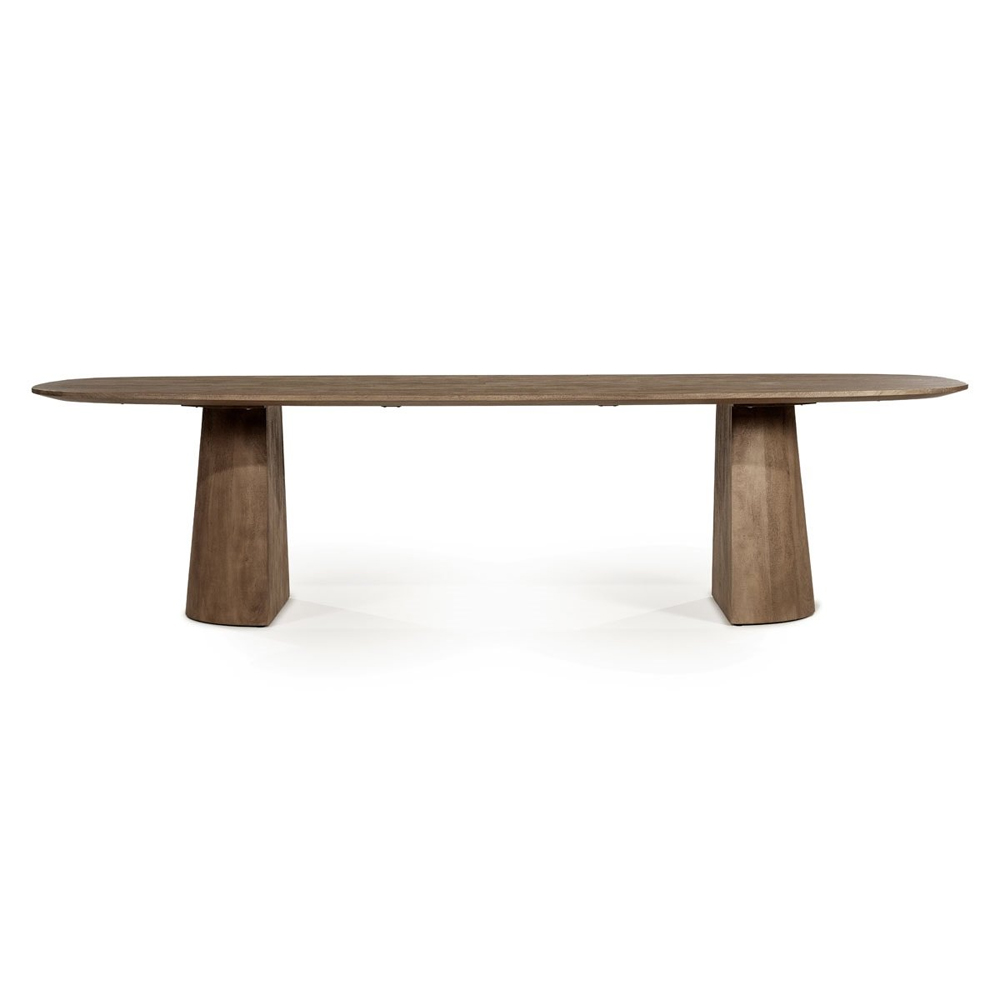 DINING TABLE LUNE 300X105CM LIGHT BROWN 300X105X77CM