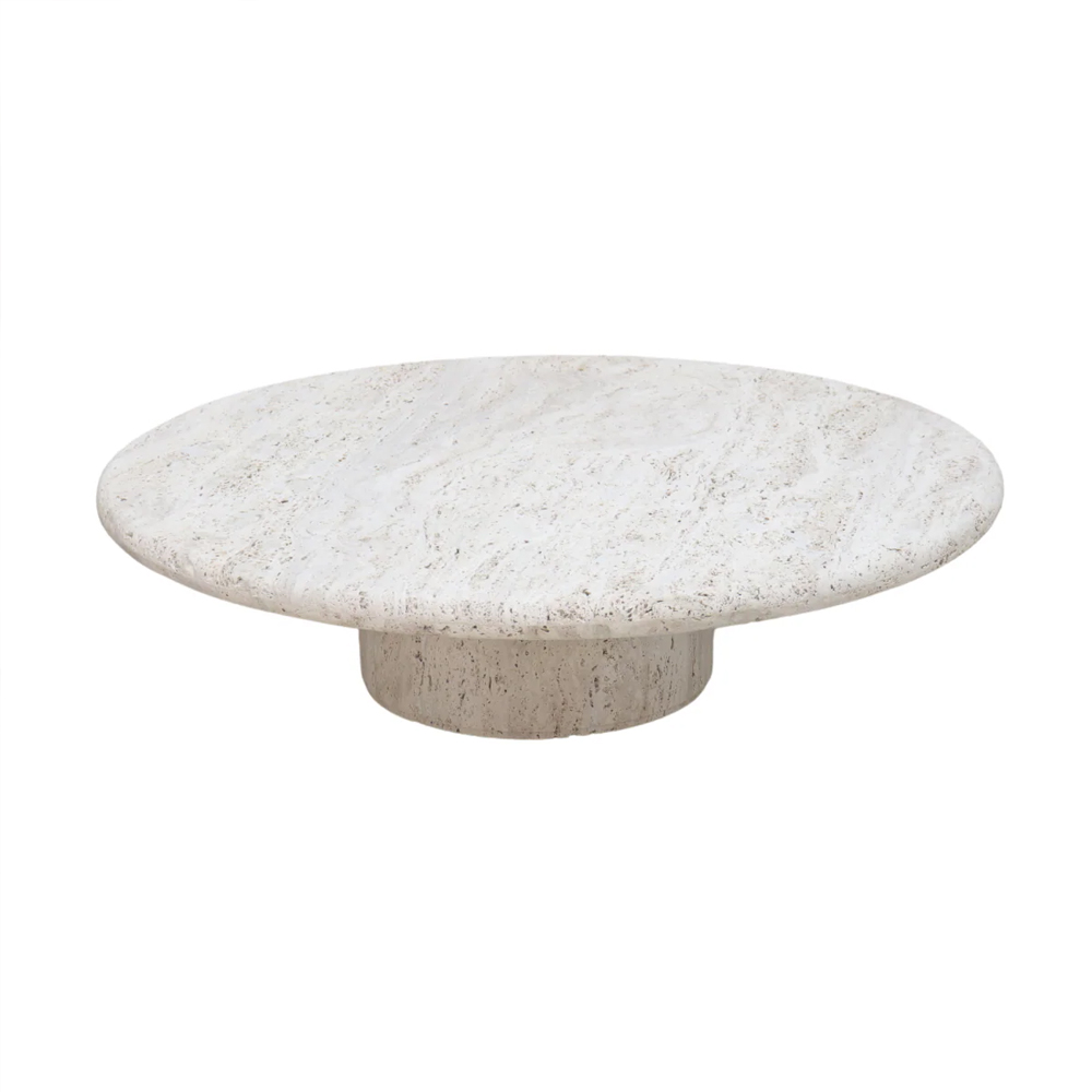 REDON COFFEE TABLE 100X40CM TRAVERTINE WHITE