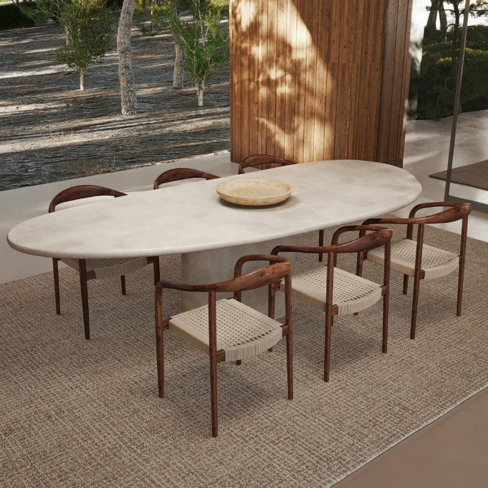 DOUCHY DINING TABLE 200X110X75CM MICROSKIN - Image 6
