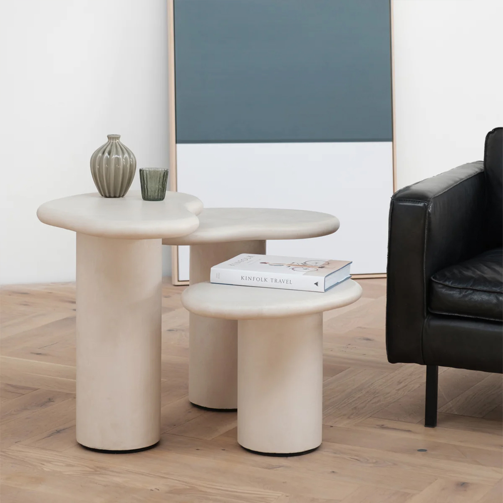 ORLEANS SIDE TABLE 65X48X45CM MICROSKIN - Image 6