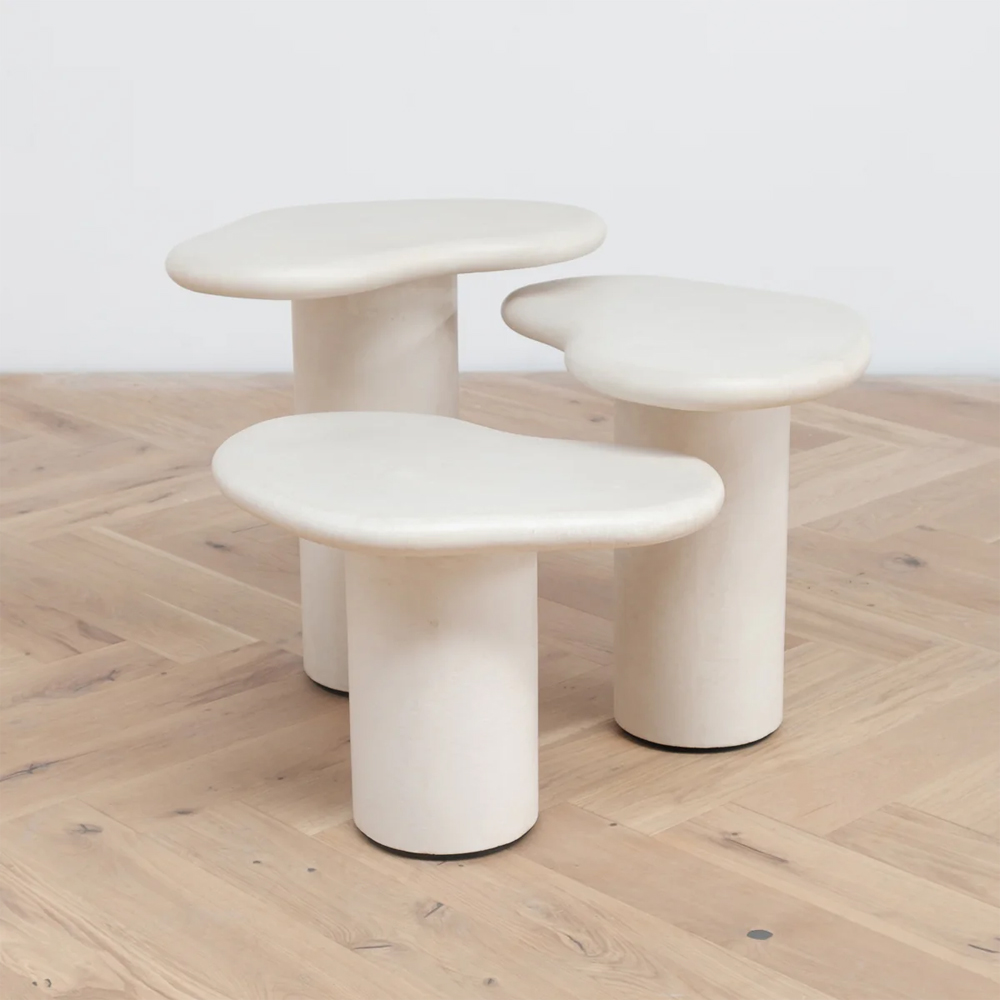 ORLEANS SIDE TABLE 65X48X45CM MICROSKIN - Image 2