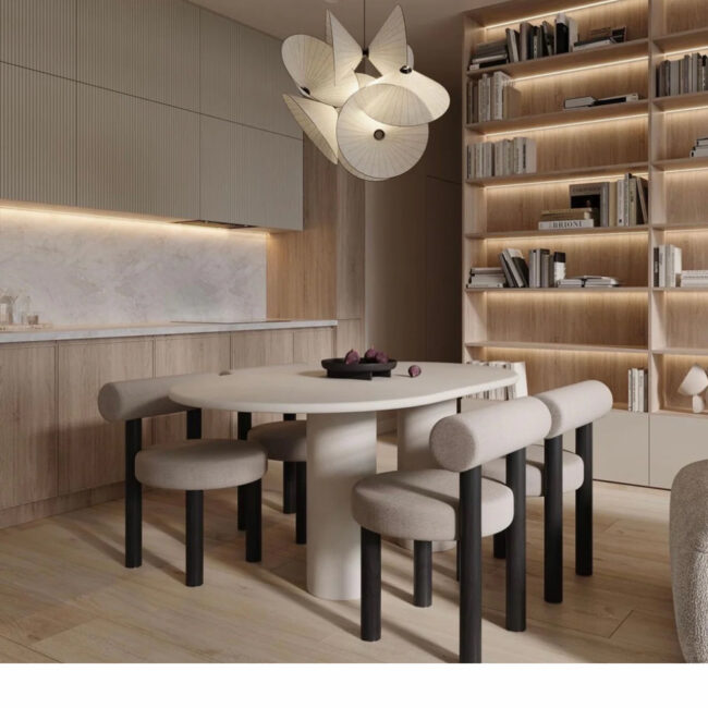 KIMBERLY DINING TABLE 240X120X75CM STONESKIN - Image 7