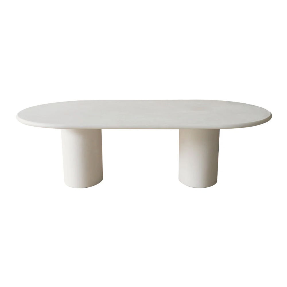 KIMBERLY COFFEE TABLE 120X60X40CM WHITE TRAVERTINE