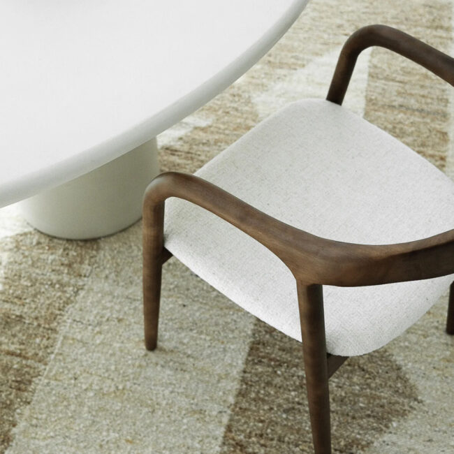 MURET DINING CHAIR SMOKE WOOD VDF117 - Image 6