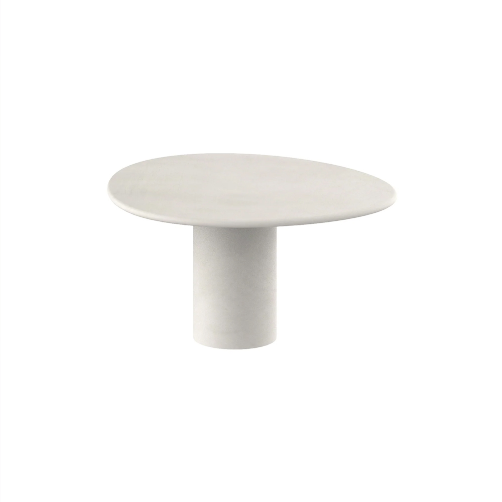 REEF TABLE 140X114X75CM  ROUND EDGE MICROSKIN