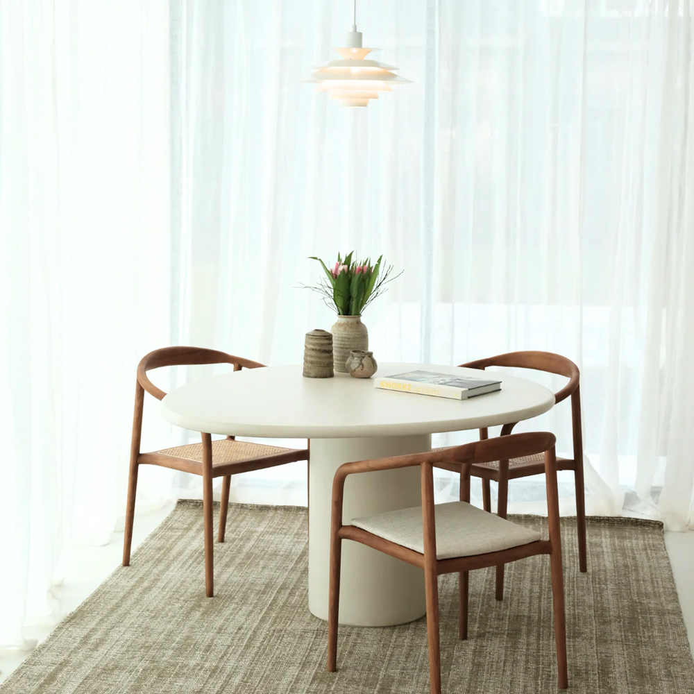 REEF TABLE 140X114X75CM  ROUND EDGE MICROSKIN - Image 4