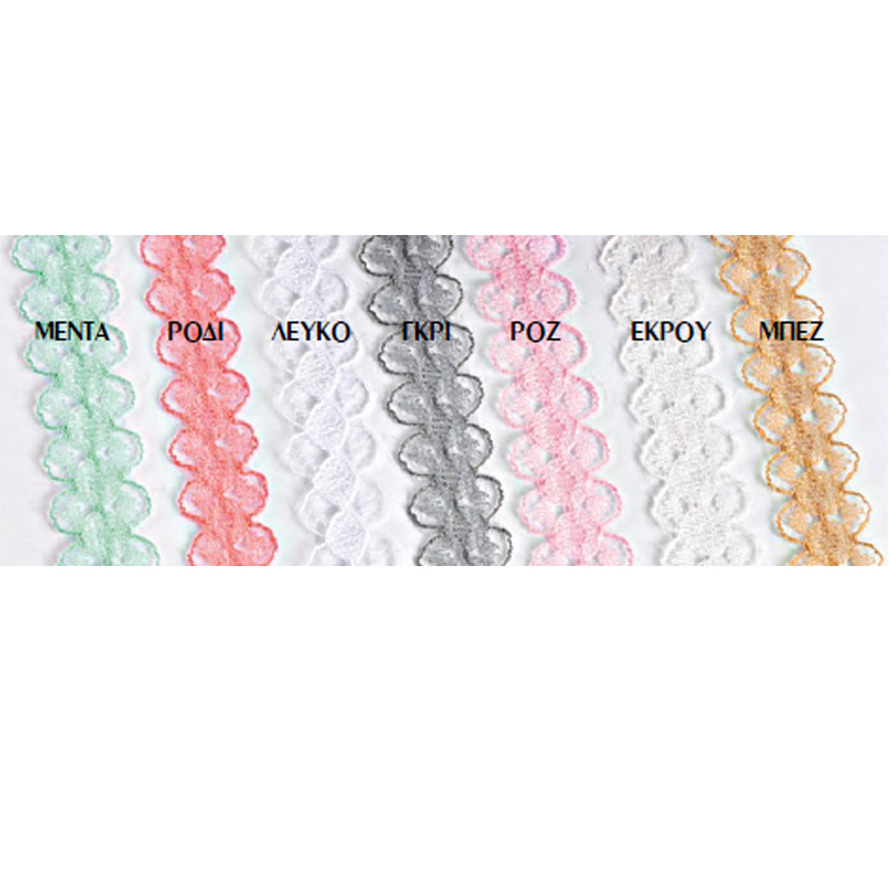 DANTELA NAYLON IVORY 15MMX18MT