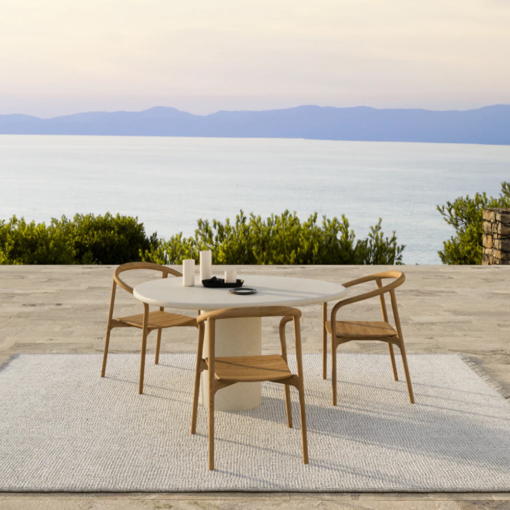 REEF TABLE 140X114X75CM  ROUND EDGE MICROSKIN - Image 3