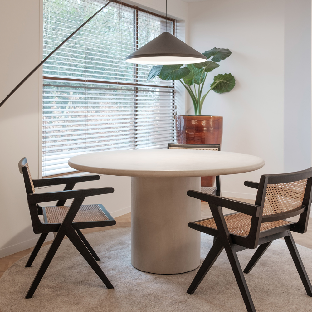 NANA DINING TABLE 100X75CM ROUND STONESKIN - Image 6
