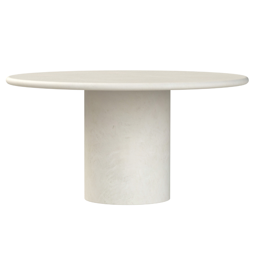 NANA DINING TABLE 100X75CM ROUND STONESKIN