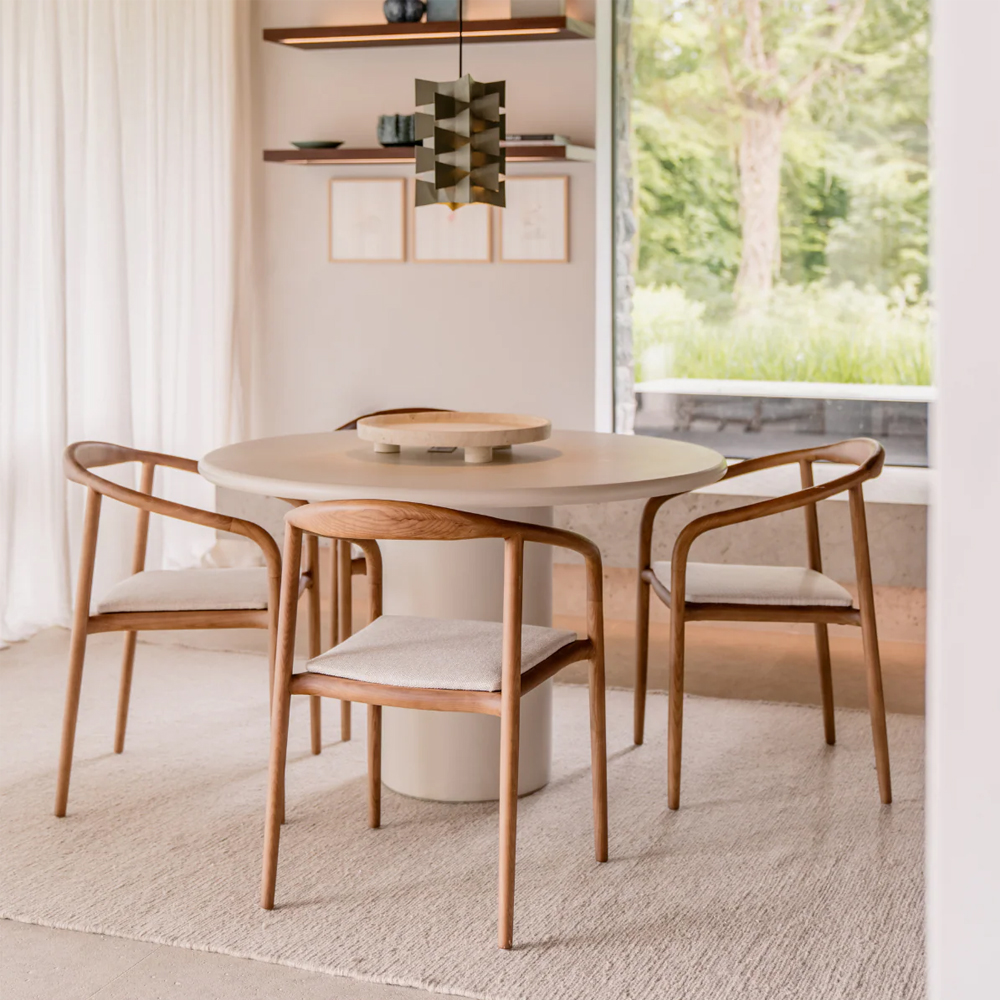NANA DINING TABLE 100X75CM ROUND STONESKIN - Image 4