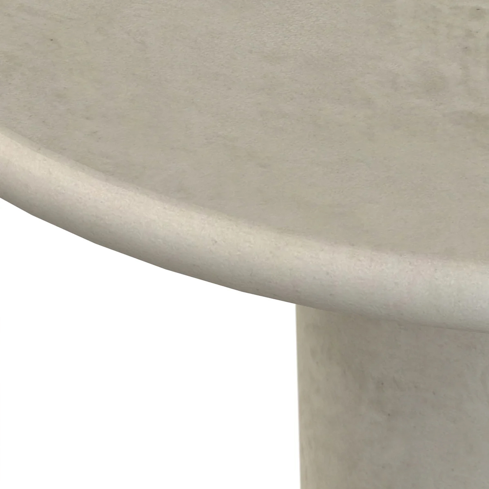 NANA DINING TABLE 100X75CM ROUND STONESKIN - Image 3