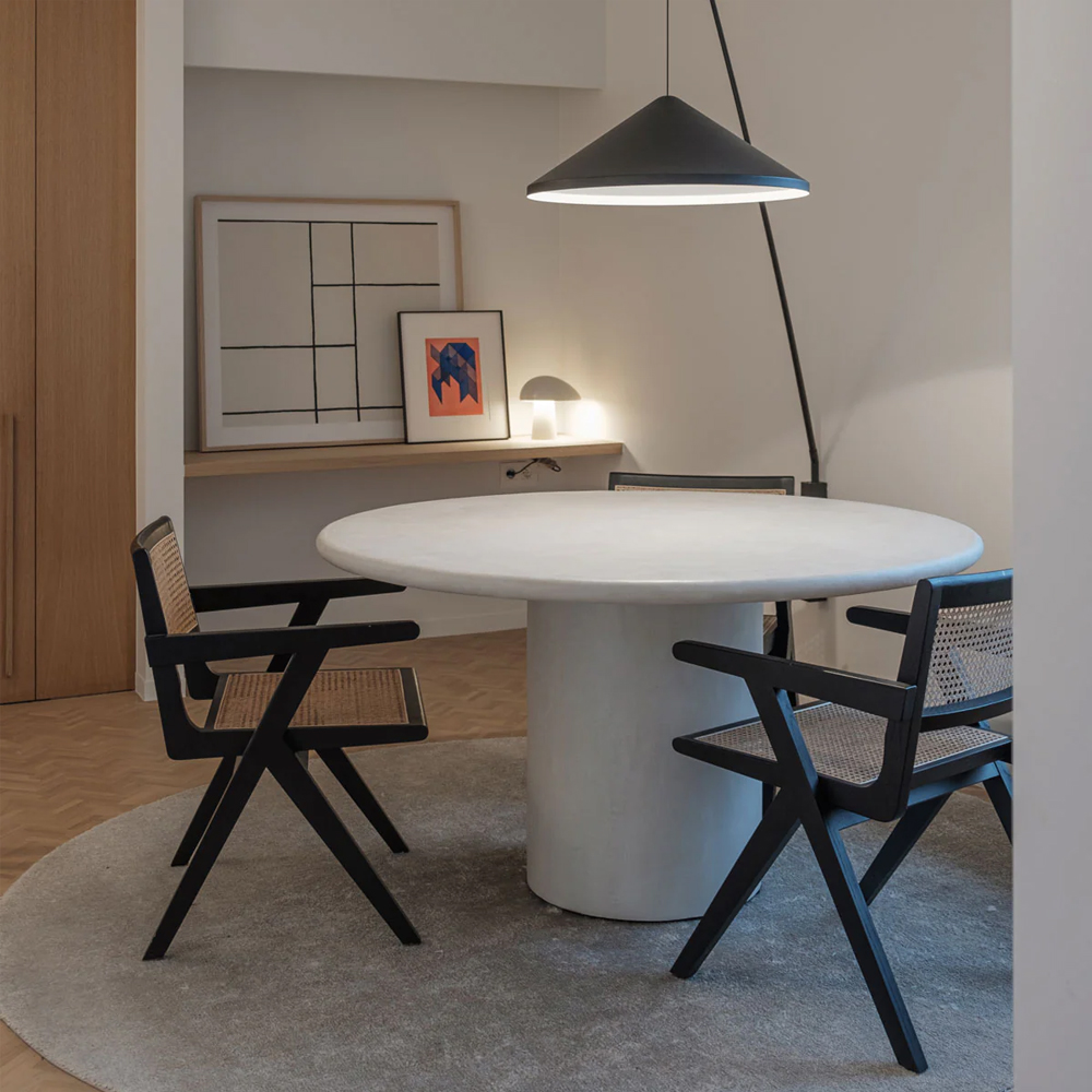 NANA DINING TABLE 100X75CM ROUND STONESKIN - Image 5