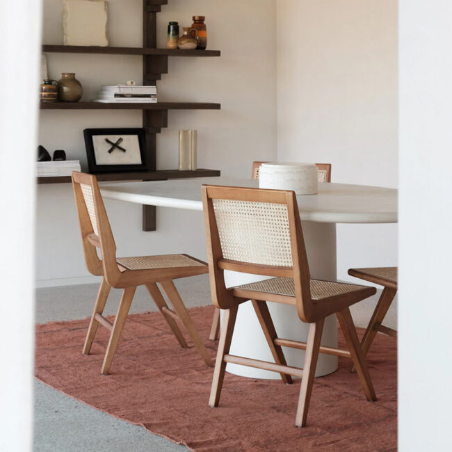 GEELONG DINING TABLE 160CM STONESKIN - Image 3
