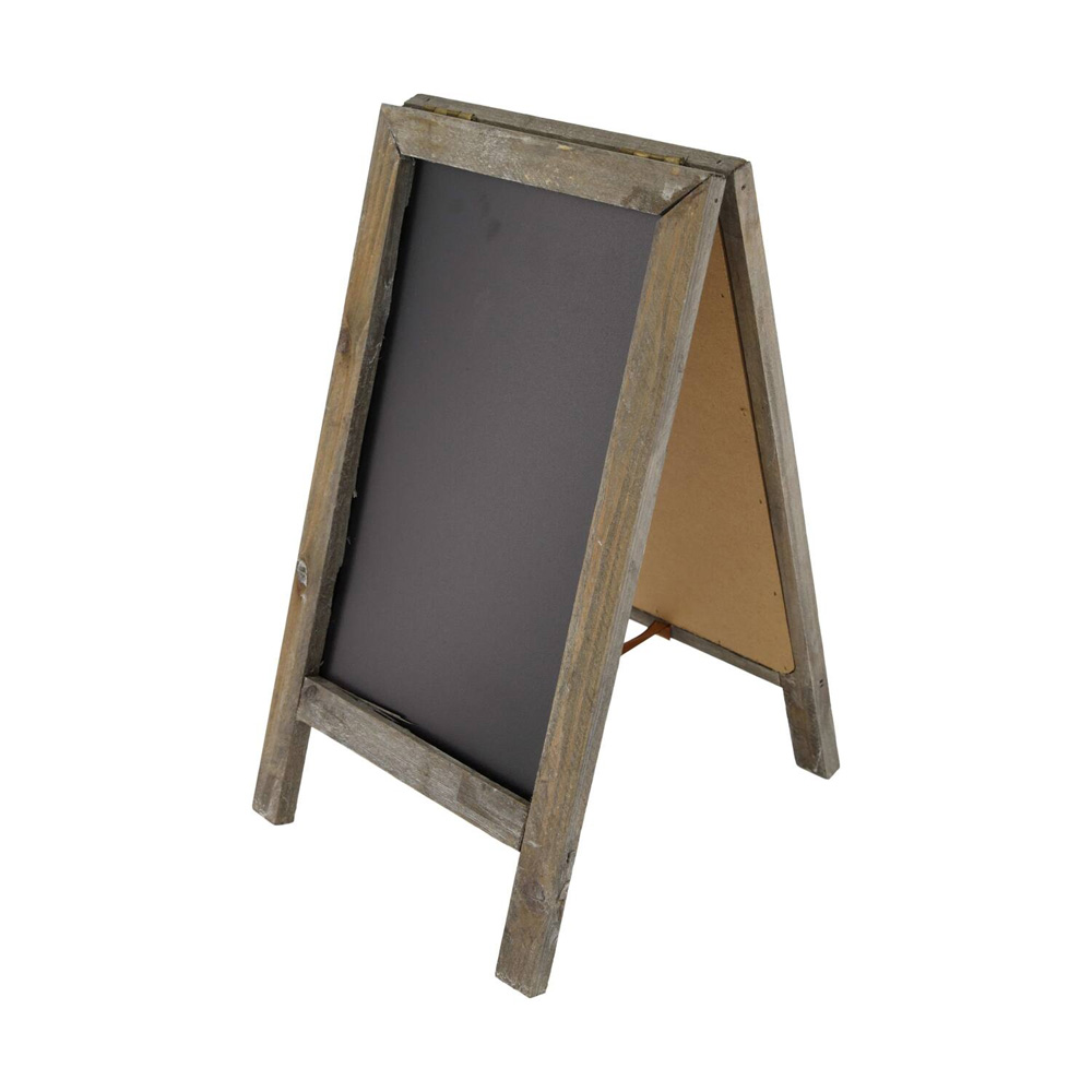 STAND WOODEN BLACKBOARD NATURAL 18X32CM
