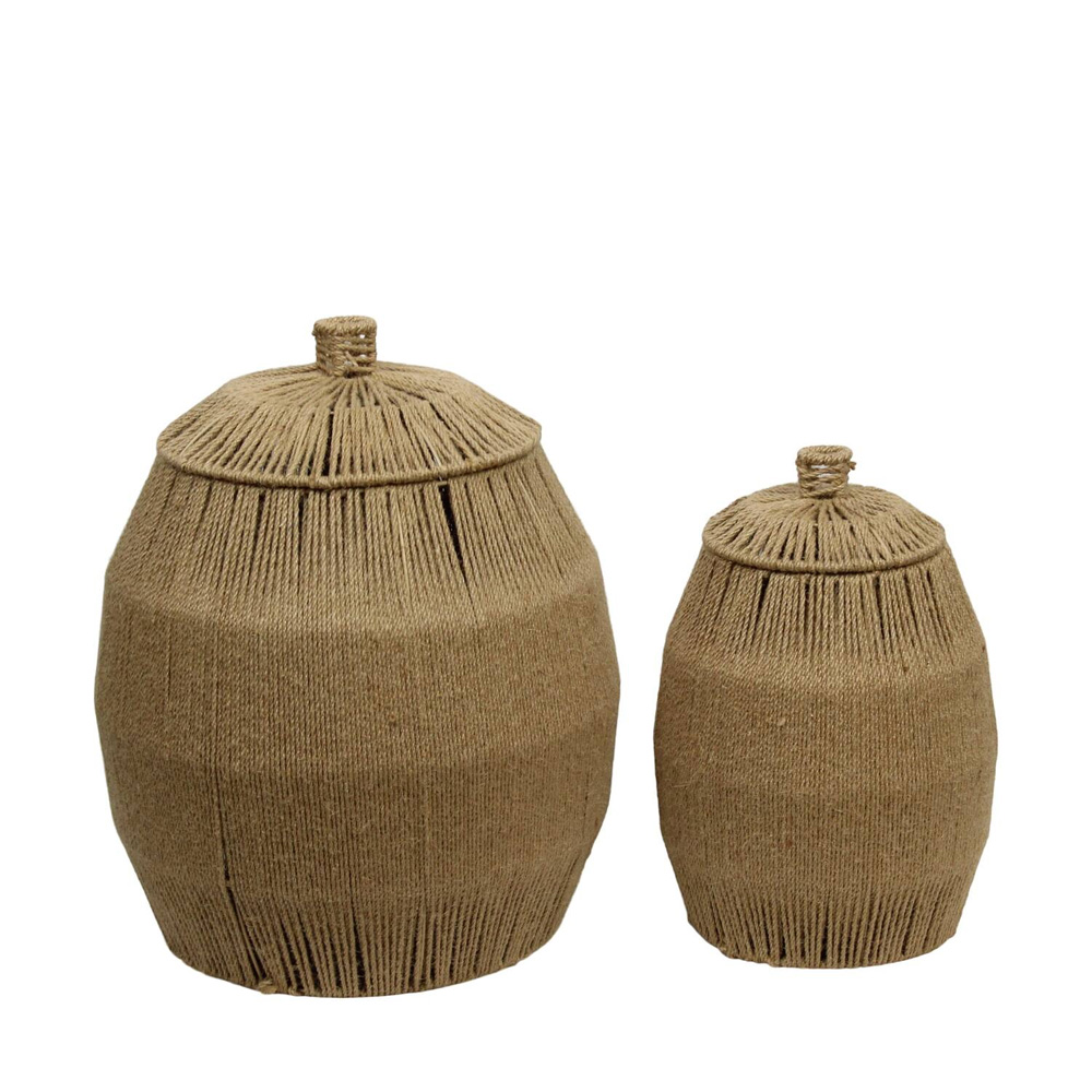 BASKET ROUND JUTE