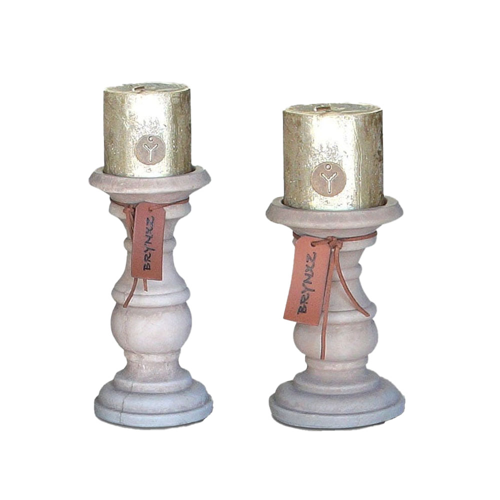 CANDLE HOLDER GRANDEUR MAJESTIC TAUPE