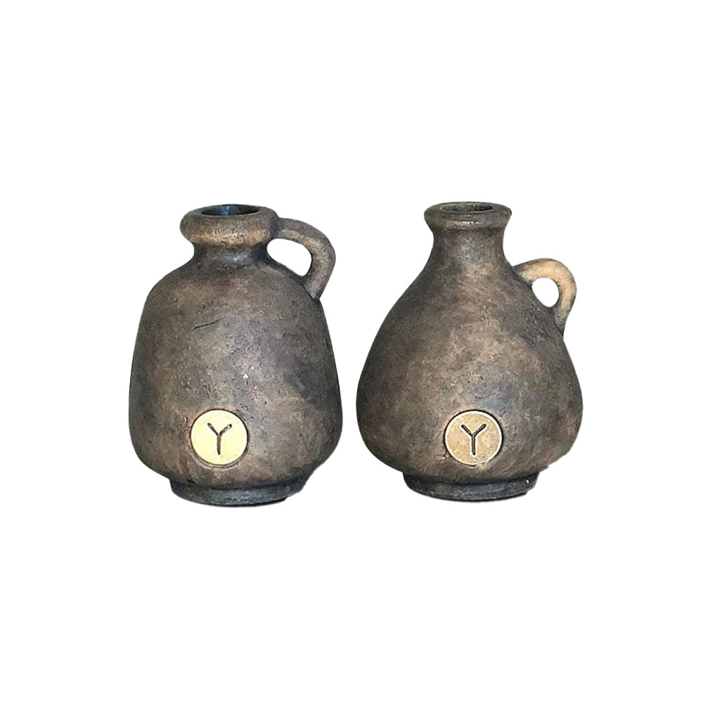 SET OF 2 JUGS MAJESTIC BROWN 13X15CM