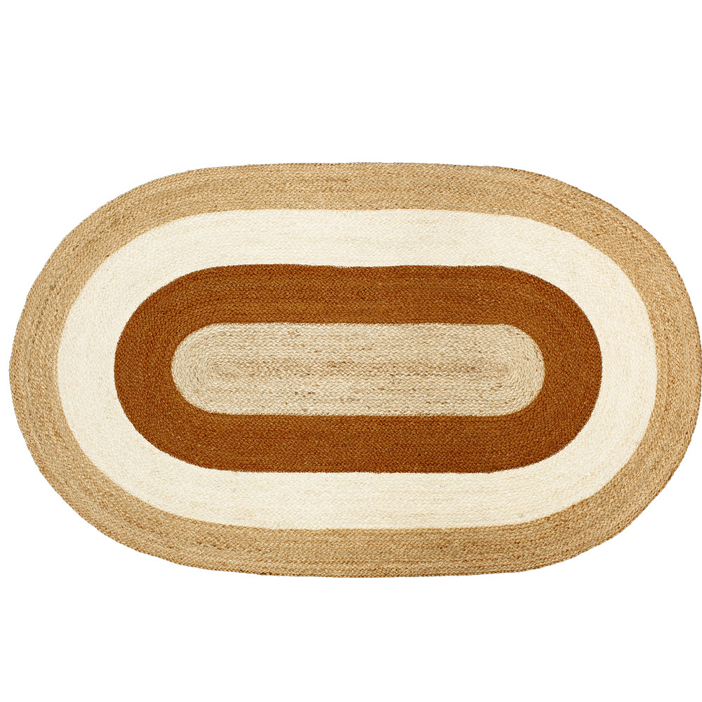 RUG ELIN OVAL BRICK 150X92CM