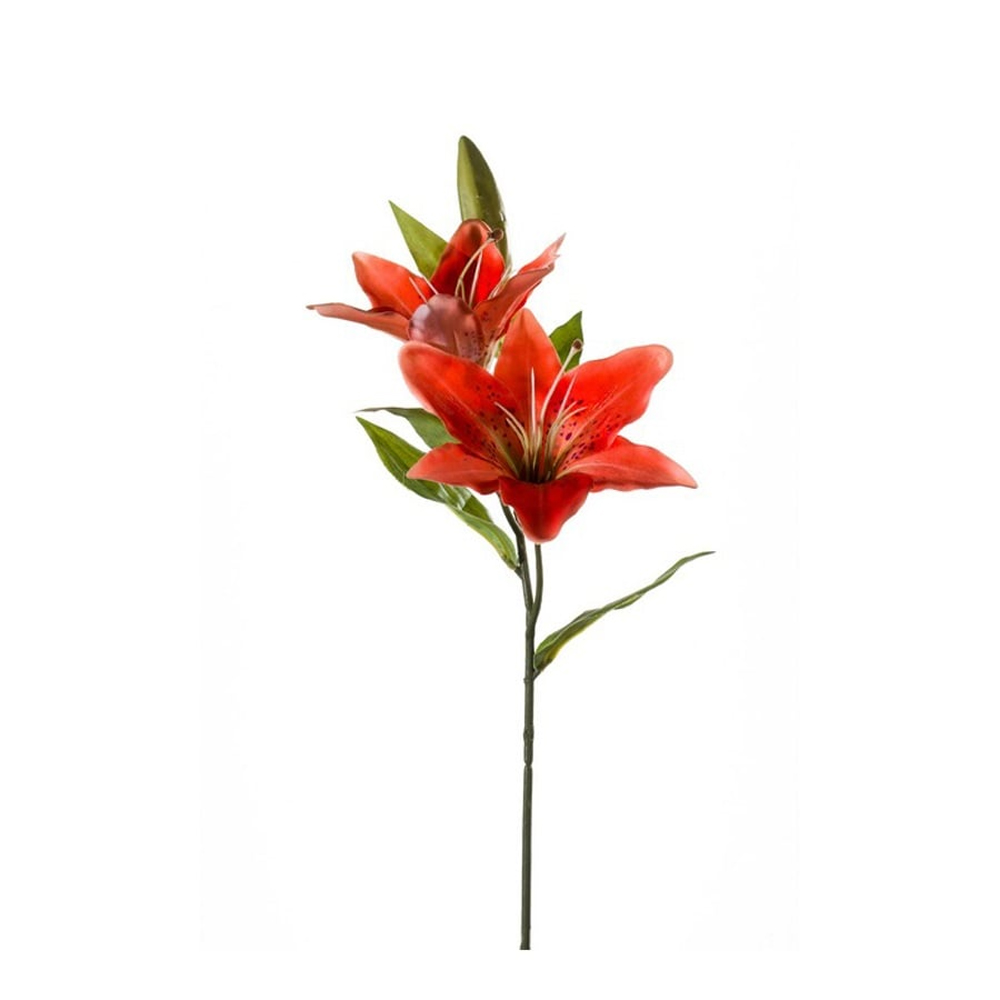 LILY SPRAY ORANGE 65CM