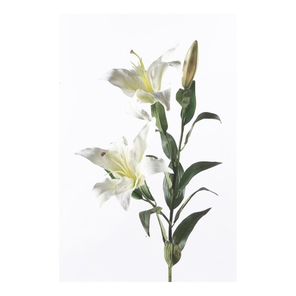 LILY SPRAY WHITE 95CM