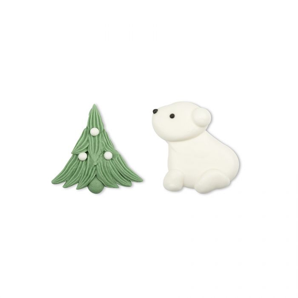 NORDIC CHRISTMAS SUGAR DECORATION ASSORTED 2 MODELS