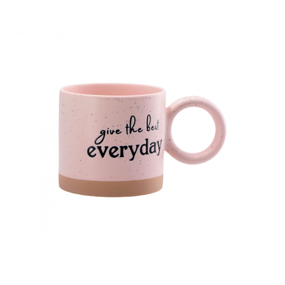 PORCELAIN MUG ASSORTED 4 COLOURS 9X8CM 330ML - Image 2