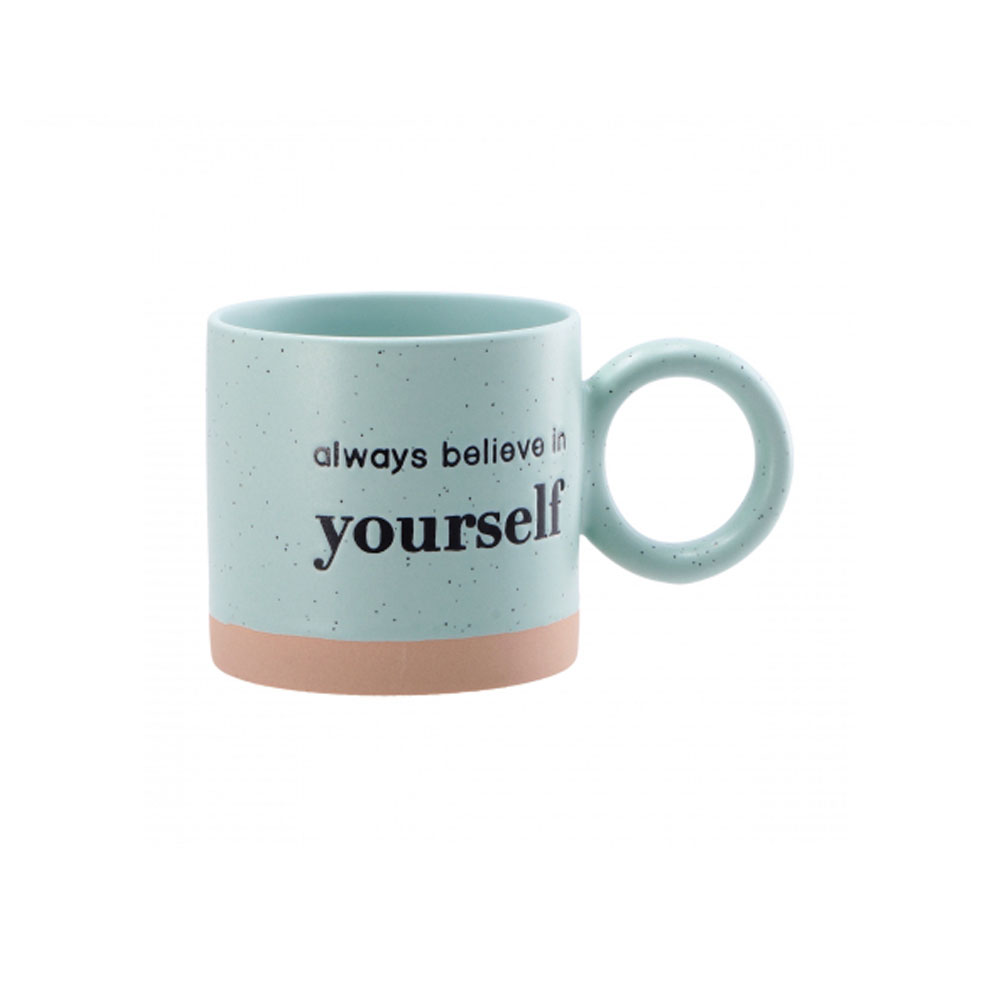 PORCELAIN MUG ASSORTED 4 COLOURS 9X8CM 330ML - Image 5