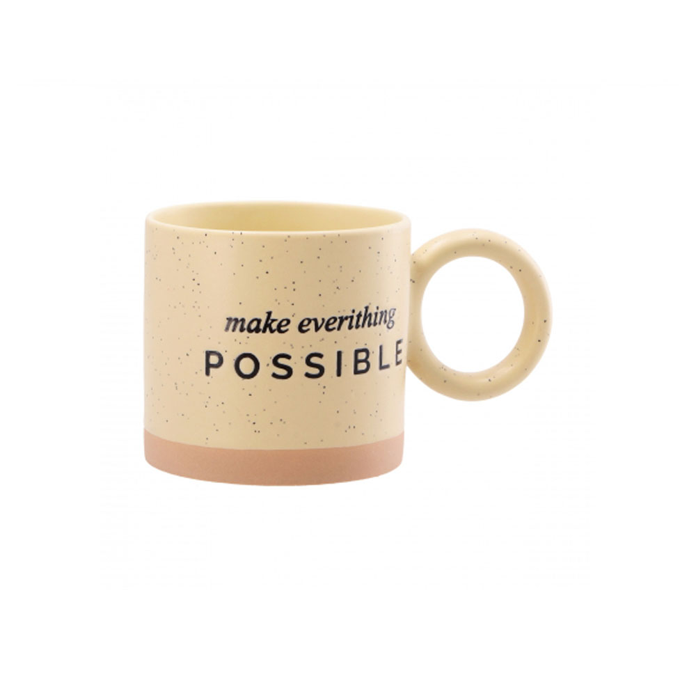 PORCELAIN MUG ASSORTED 4 COLOURS 9X8CM 330ML - Image 3