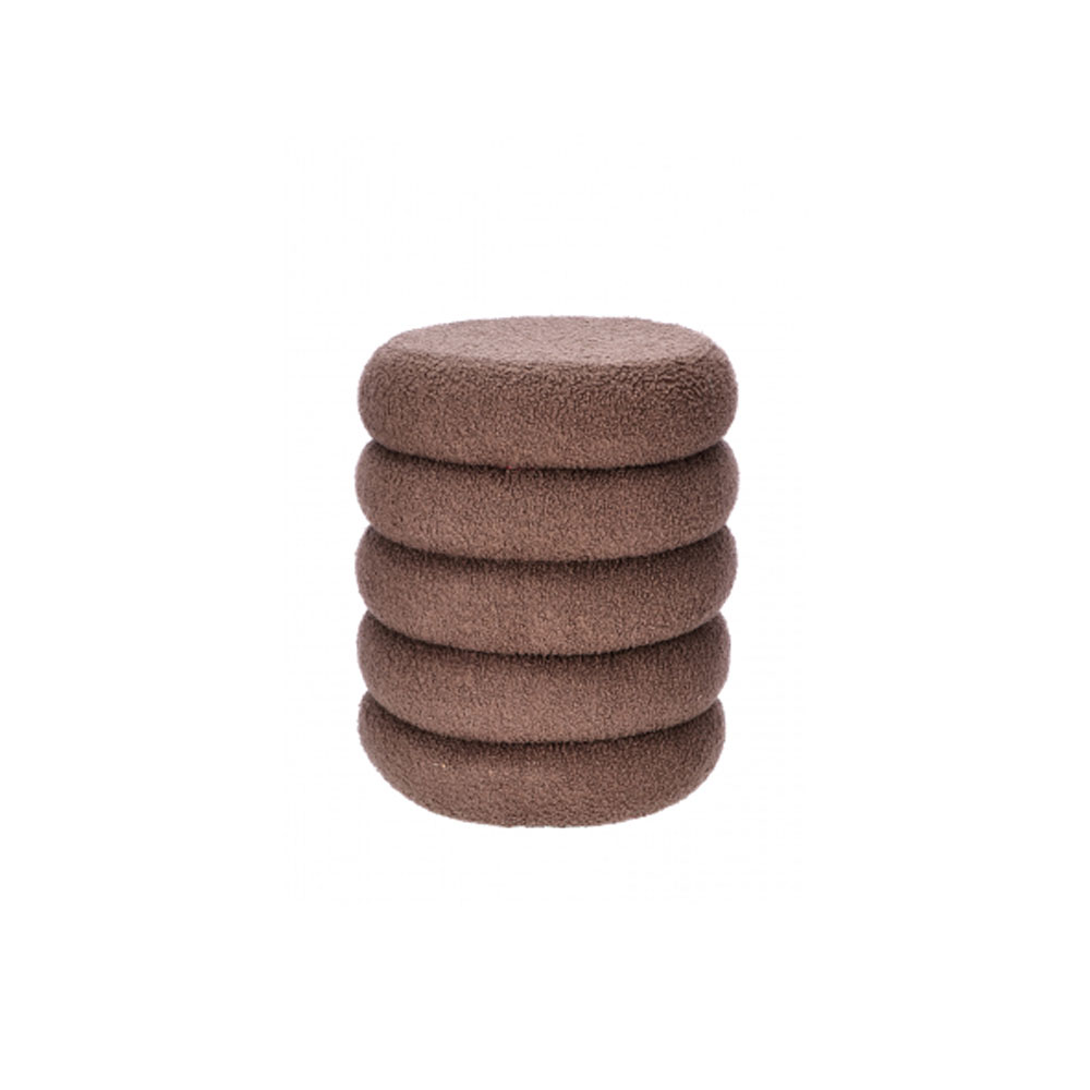 MICAH VELVET POUF ASSORTED 3 COLOURS 36X44CM - Image 2