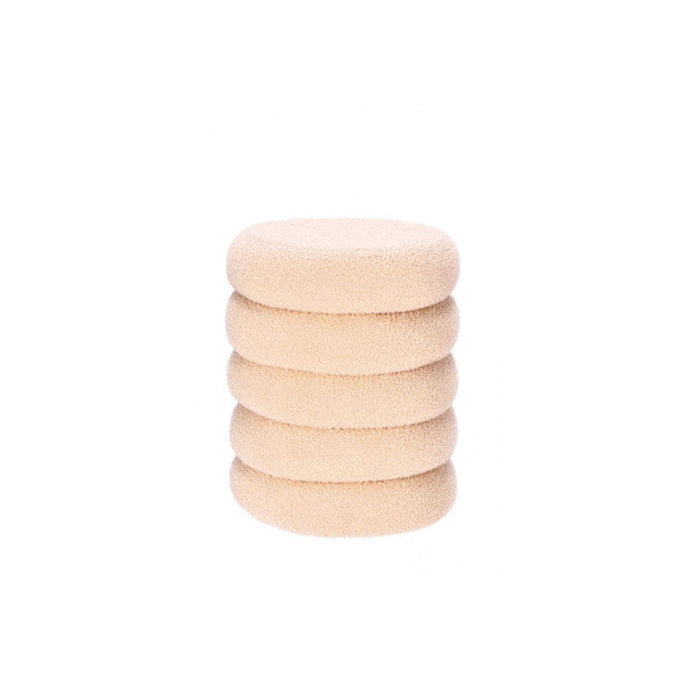 MICAH VELVET POUF ASSORTED 3 COLOURS 36X44CM - Image 4