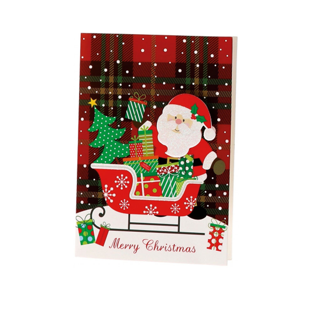 CHRISTMAS GREETING CARD WITH DISPLAY ASSORTED 6 MODELS 12X17CM 24PC - Image 5