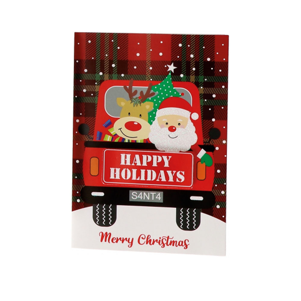 CHRISTMAS GREETING CARD WITH DISPLAY ASSORTED 6 MODELS 12X17CM 24PC - Image 3